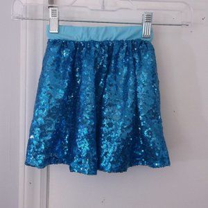 Blue Sequined Skirt Toddler Girls 3T